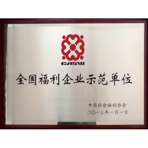 經(jīng)緯商砼公司榮獲2013全國福利企業(yè)示范單位